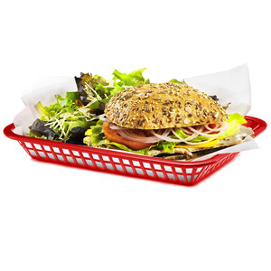 Grande Serving Basket Red 27x20x4cm