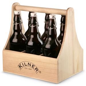 Kilner 7 Piece Clip Top Home Brew Bottle Caddy Set