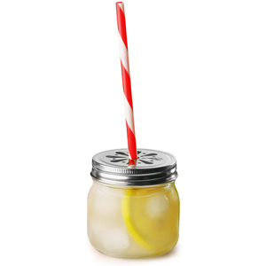 Kilner Cocktail Jars 0.25ltr with Lids and Straws