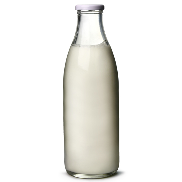 Milk Bottle with Lid 1ltr