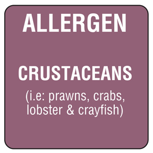 Food Allergen Labels Crustaceans