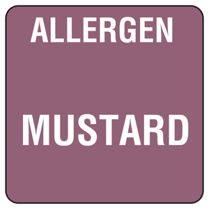 Food Allergen Labels Mustard
