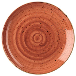 Churchill Stonecast Spiced Orange Coupe Plate 10.25" / 26cm