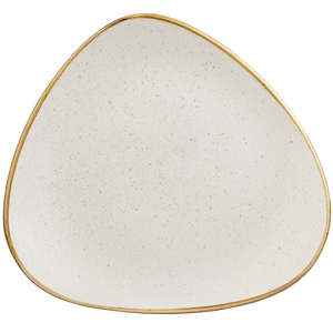 Churchill Stonecast Barley White Triangular Plate 10.5 Inches / 26.5cm