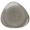 Churchill Stonecast Peppercorn Grey Triangular Plate 9 Inch / 23cm