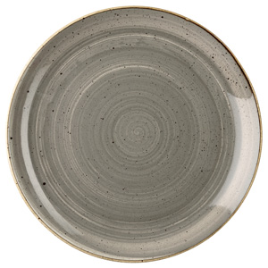 Churchill Stonecast Peppercorn Grey Coupe Plate 10.25 Inch / 26cm