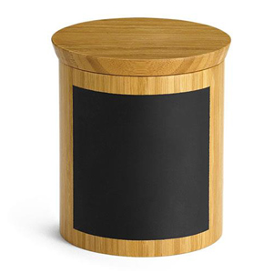 Write On Round Bamboo Riser & Storage Container 12.5cm