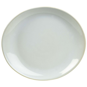 Rustic Oval Plate White 21 x 19cm