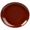Rustic Oval Plate Red 25 x 22cm