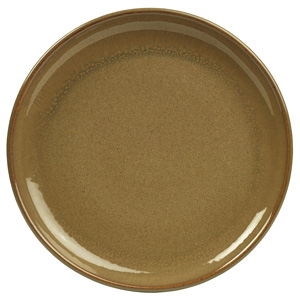 Rustic Coupe Plate Brown 24cm