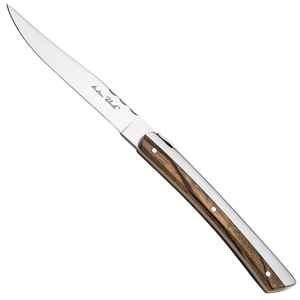 Utopia Anton Black Laguiole Half Wood Handled Steak Knives