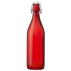 Giara Swing Top Bottle Red 1ltr