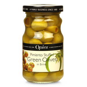 Opies Pimento Stuffed Cocktail Olives 227g