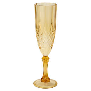 Gold Acrylic Champagne Flute 6oz / 180ml