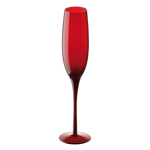 Midnight Champagne Flutes Red 7oz / 200ml