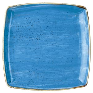 Churchill Stonecast Cornflower Blue Deep Square Plate 10.25" / 26.8cm