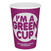 I'm A Green Cup Compostable Paper Coffee Cup 12oz / 340ml