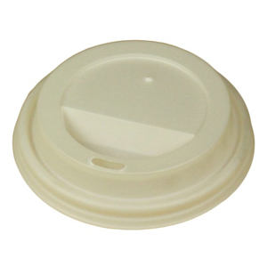 Compostable Coffee Cup Sip Lids To Fit 85mm Paper Cups (8oz)