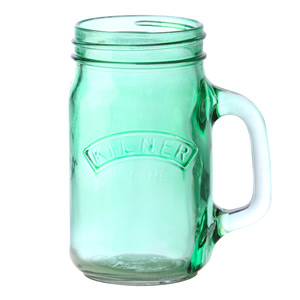 Kilner Green Handled Drinking Jar 14oz / 400ml
