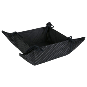 Black Tie Fabric Bread Basket