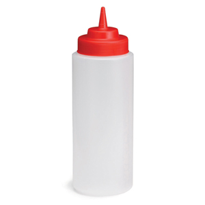 Natural Squeeze Bottle with Red Top 32oz / 945ml