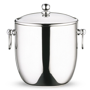 Elia Curved Double Wall Ice Bucket with Tongs 1.3ltr
