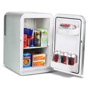 ChillMate Thermoelectric Mini Fridge Cooler and Warmer Silver