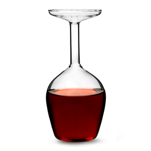 Upside Down Wine Glass 13.2oz / 375ml