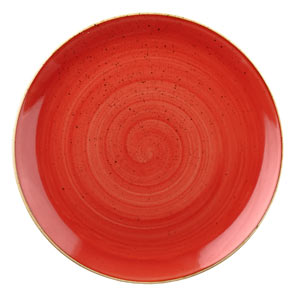 Churchill Stonecast Berry Red Coupe Plate  6.5inch / 16.5cm
