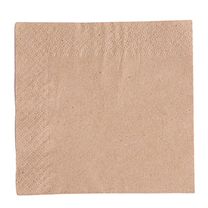 Recycled Unbleached Napkins 24cm 2ply+