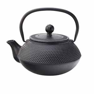 Mandarin Cast Iron Teapot with Infuser Black 24oz / 680ml