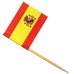 Spanish Flag Cocktail Picks