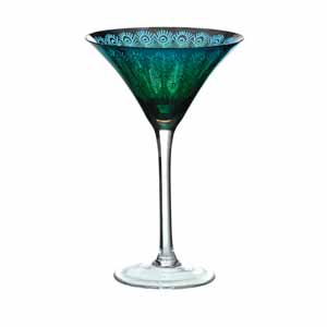 Peacock Martini Glasses 8.8oz / 250ml