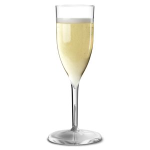 Econ Polystyrene Champagne Flutes 6.5oz / 185ml