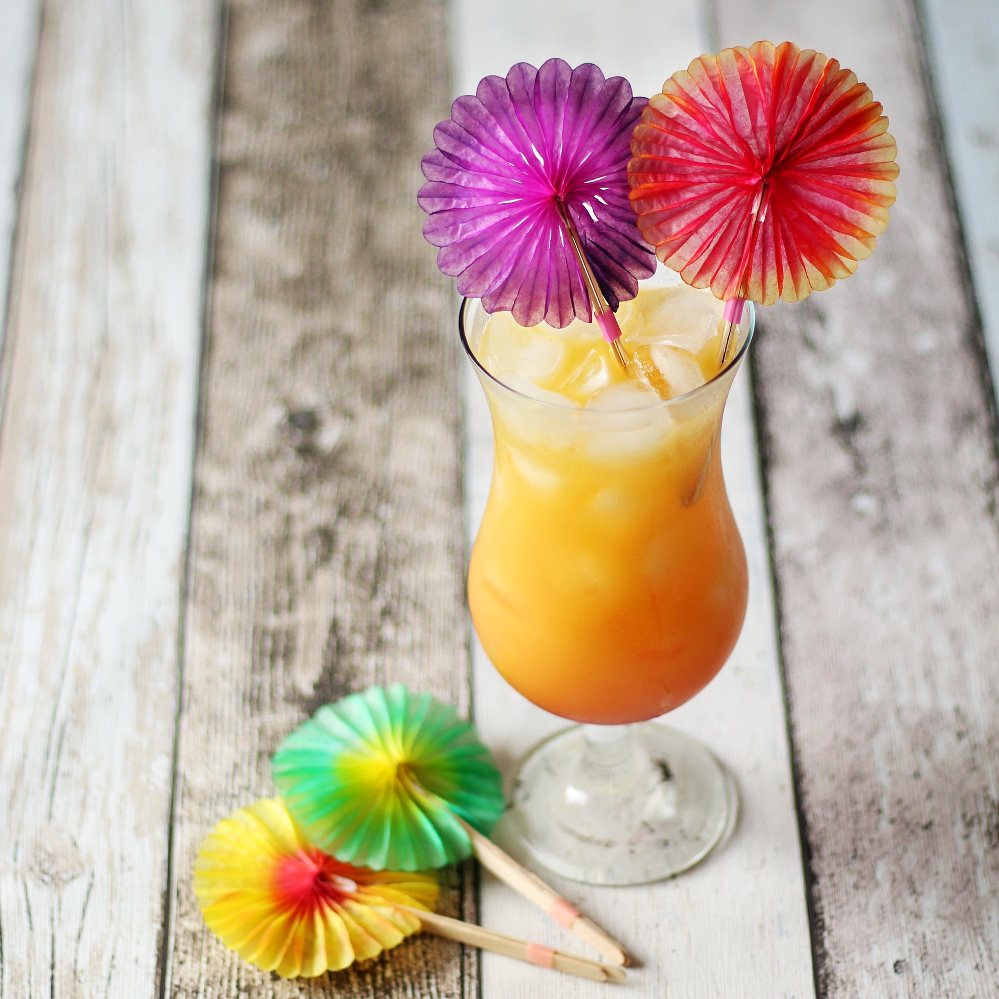 Sunflower Cocktail Picks | Paper Cocktail Decorations