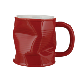 Squashed Tin Can Mug Red 7.75oz / 220ml