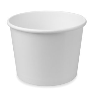Paper Ice Cream Tubs White 16oz / 450ml
