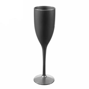 Polycarbonate Champagne Flutes Silver 4.2oz / 120ml