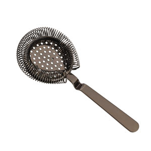 Gun Metal Black Cocktail Strainer