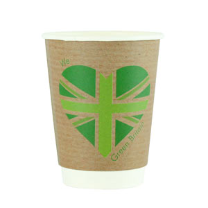 Green Britain Double Walled Hot Drinks Cups 12oz / 340ml