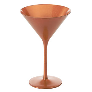 Glossy Bronze Martini Glasses 8.5oz / 240ml