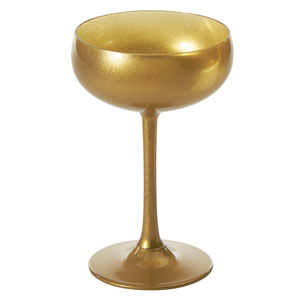 Glossy Gold Champagne Saucers 8oz / 230ml