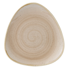 Churchill Stonecast Nutmeg Cream Triangular Plate 7.5" / 19.2cm