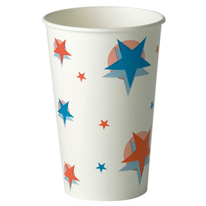 Star Design Paper Cups 16oz / 450ml