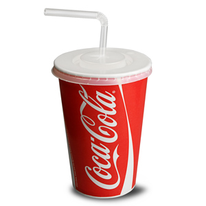 Coca Cola Paper Cups Set 16oz / 450ml