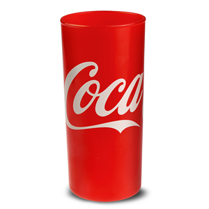 Classic Red Coca Cola Highball Glasses 9oz / 270ml