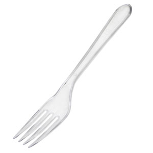 Heavyweight Clear Disposable Forks