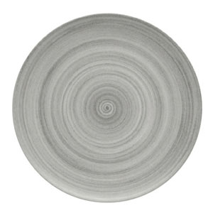 Modern Rustic Coupe Plate Grey 26cm