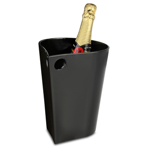 Teardrop Wine & Champagne Bucket Black