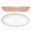 Modern Rustic Oval Dishes Sand 23cm